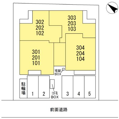 ＳＨＩＮＹＡ ＢＬＤＧ.Ⅱの区画図