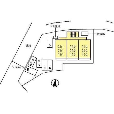 ＲＯＯＭ ＢＯＷＷＯＷの区画図