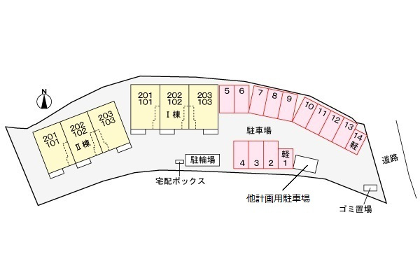 ライスガーデン　Ⅱの駐車場|駐車場