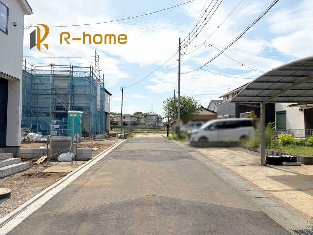 取手市野々井第1期　新築戸建て　3号棟の前面道路含む現地写真|周辺環境も併せて案内致します♪
閑静な住宅地で笑顔あふれる新生活！
ぜひ現地へお越しください♪