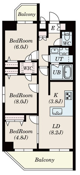 Ｓ－ＲＥＳＩＤＥＮＣＥ神沢ａｆｆｏｒｄの間取り