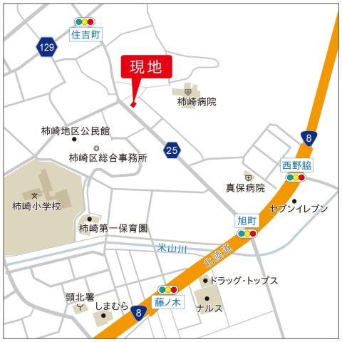 柿崎区柿崎中古物件の地図