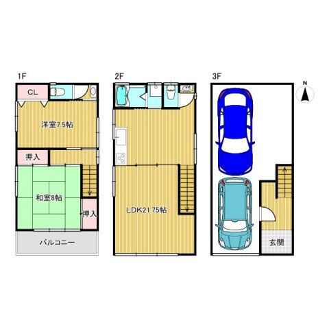 友井二丁目　中古戸建　2180の間取り