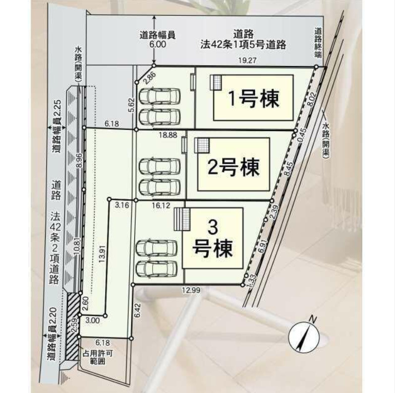 福山市瀬戸町大字地頭分字大畠754番8、ほか（地番）の区画図