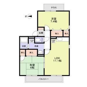 ニューリバーサイド八尾南D棟の間取り
