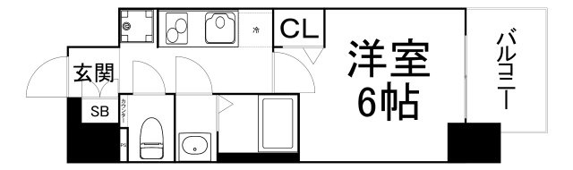 【間取り】 | プレサンス野江内代ペルティエ
