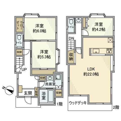 【間取り】 | 二葉戸建