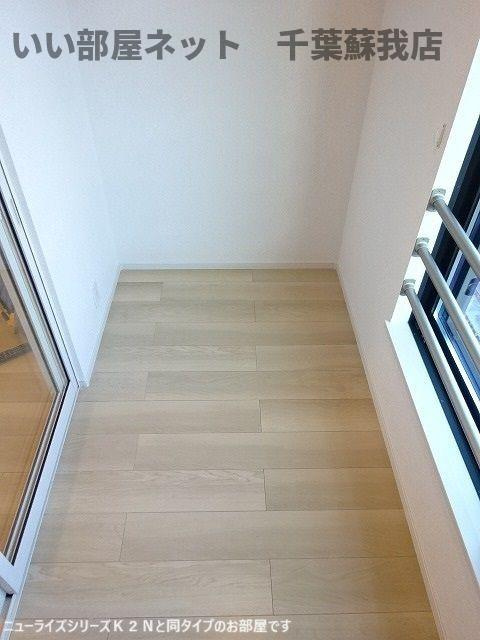 古市場アパート（０２８５１７７０１）のバルコニー|花粉やPM2.5が洗濯物に着かないインナーバルコニー！