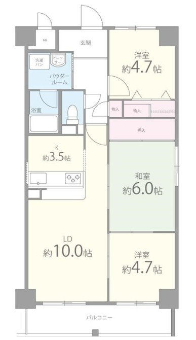 エクセレンス青山の間取り