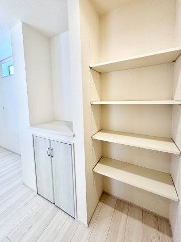 《仲介手数料半額》BloomingGarden川越市今成2丁目　新築戸建　全3棟　2号棟の収納|パントリー収納