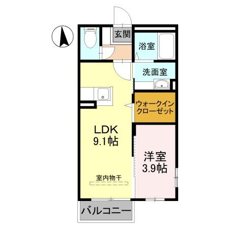 サンモールAの間取り