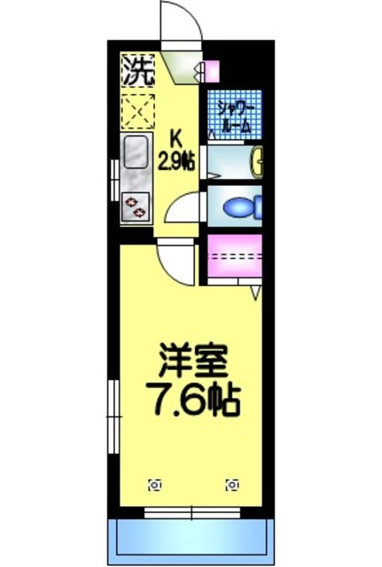 ベルドミールの間取り|★洋室７．６帖★