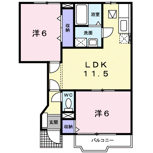 【間取り】 | ヴェストフェルトＢ