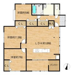 【間取り】 | 仲介手数料無料！西宇部小学校に通えるリフォーム済み平屋　宇部市山の手町 | お客様のご意見を凝縮した使いやすい間取り