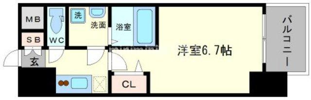 エスリード阿波座レジデンスの間取り