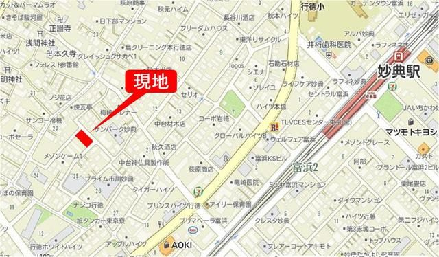 メゾンケーム２号棟の区画図