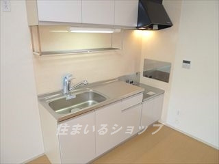 ガーデンハウスⅡのキッチン|浄水器一体型シャワー水栓