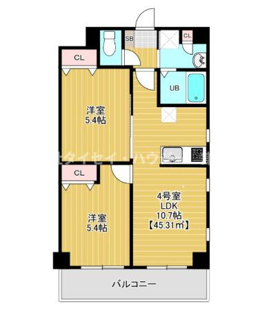 フォーサイド　さくら公園前の間取り