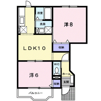 【間取り】 | サンセール港Ｃ