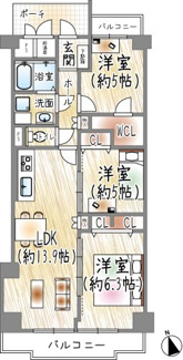 【間取り】 | 緑地東ロイヤルマンション