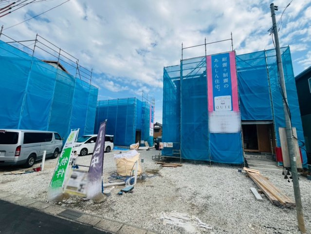 【Cradle Garden】　下妻市二本紀　第２　全3邸の外観|カースペース並列2台駐車可♪
2026年7月撮影