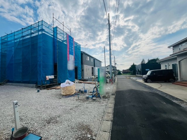【Cradle Garden】　下妻市二本紀　第２　全3邸の前面道路含む現地写真|〇前面道路〇
北側約4m
2026年7月撮影