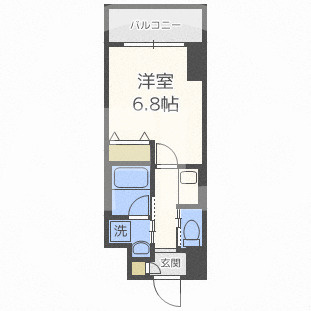 プレジオ都島本通の間取り|プレジオ都島本通　開放感ある間取り