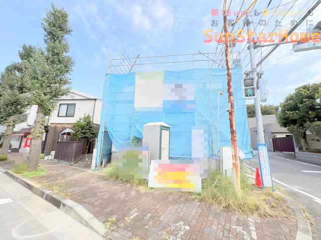 【サンスターホーム】福生市加美平3丁目　南東側角地新築戸建の外観