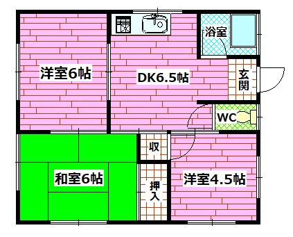 広島市安芸区船越１丁目の一戸建ての間取り