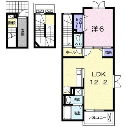 【間取り】 | エレガントヒル参番館