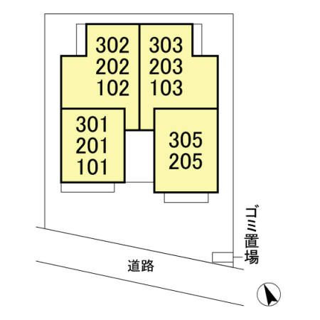 グランポートの区画図