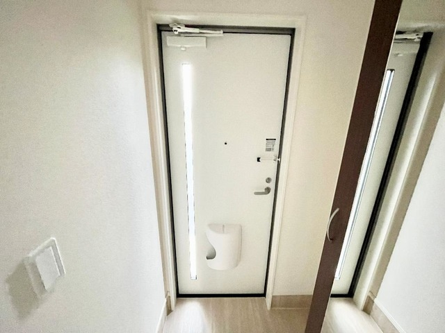 仮）つくばみらい市小絹新築アパートの玄関