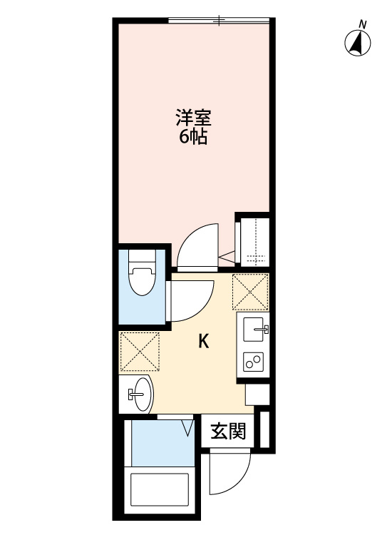 ミライエ亀有　仲介手数料（賃料の1.10ヵ月）の50％OFF対象物件！の間取り