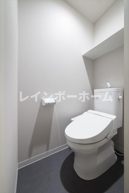 ミライエ亀有　仲介手数料（賃料の1.10ヵ月）の50％OFF対象物件！のトイレ|清潔感のあるトイレです