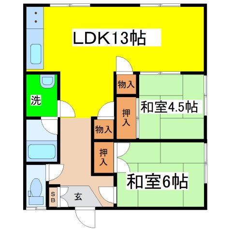 ハイツ阿部の間取り