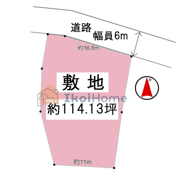 明石市大久保町松陰　土地の土地図