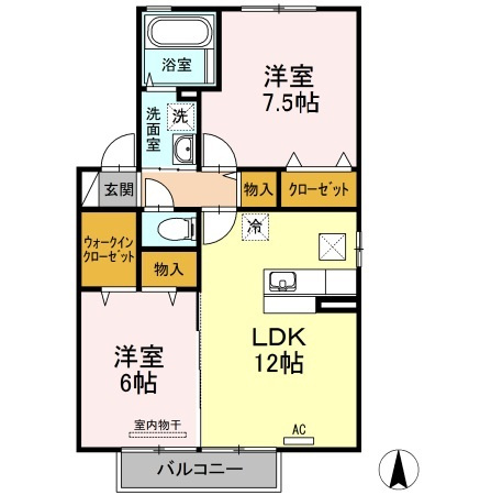 【間取り】 | ルーチェ A棟