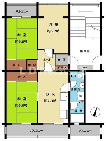 【間取り】 | 売主/薬円台グリーンハイツ1棟