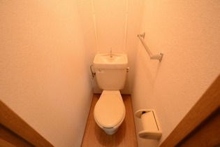 シンプルで掃除のしやすいトイレです♪