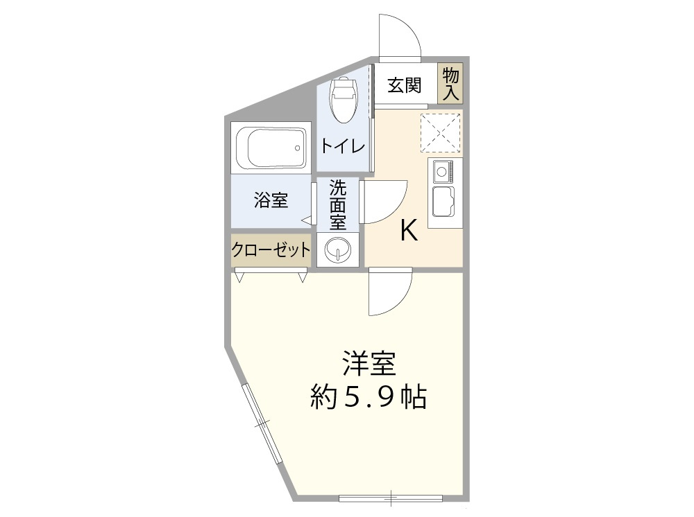 ソリッド堀切菖蒲園弐番館の間取り