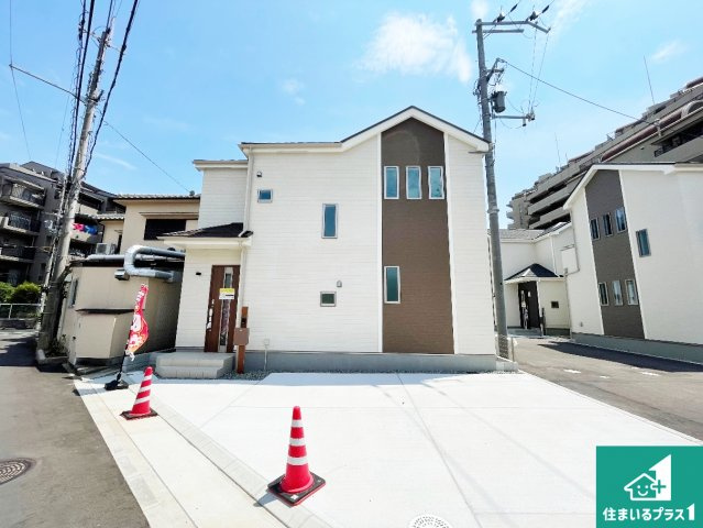 尼崎市西昆陽　新築一戸建ての外観|お客様に長く安心して住んでいだだける事にこだわった家づくり！住んでからのアフターサービスにもしっかりと取り組んでいます！