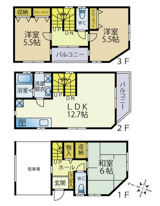 渋谷本町６丁目戸建 の間取り