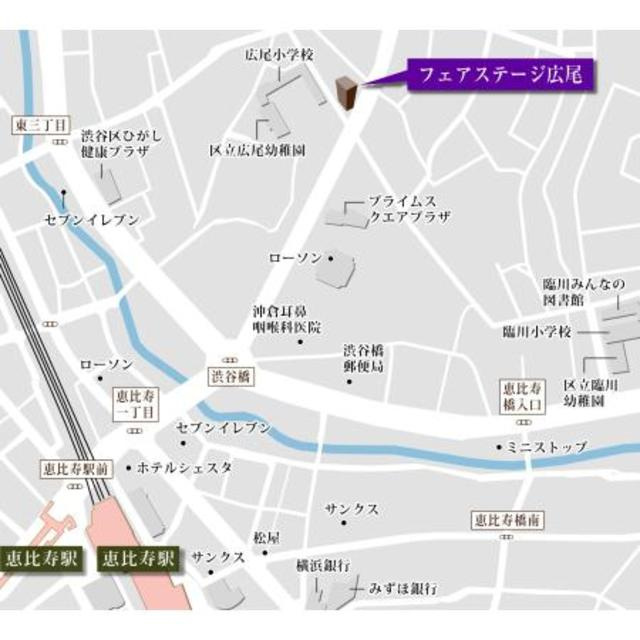 フェアステージ広尾の地図