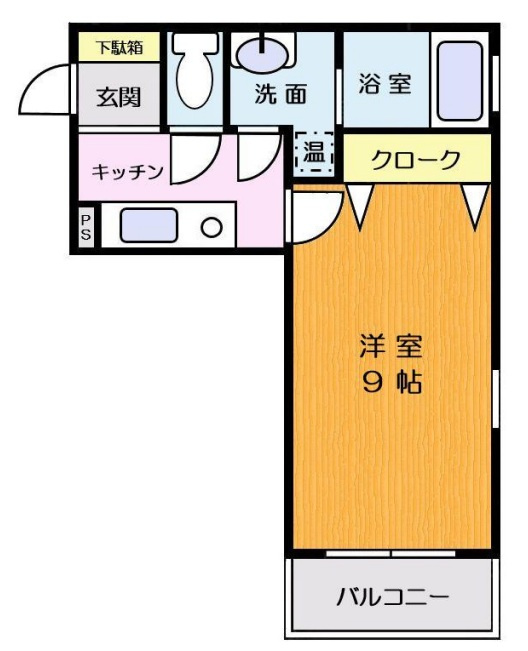 プランドール大原の間取り