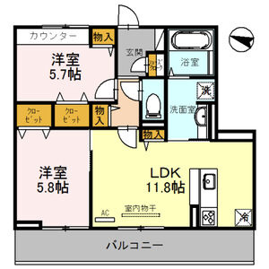 シャルマンコート アンの間取り