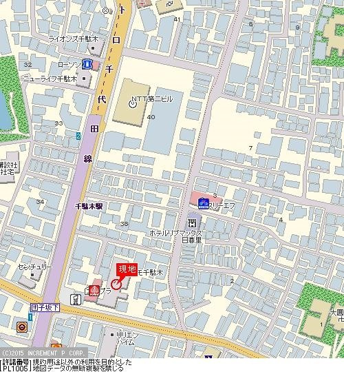 コスモ千駄木の地図