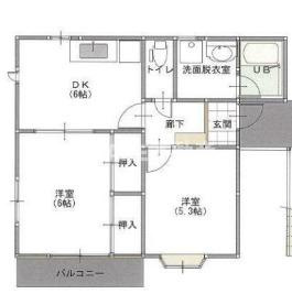座間市緑ケ丘３丁目のアパートの間取り