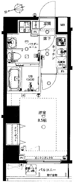 GENOVIA中野野方green vailの間取り