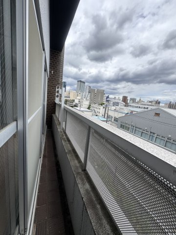 大橋コーポのバルコニー|陽当たり良好なバルコニーです