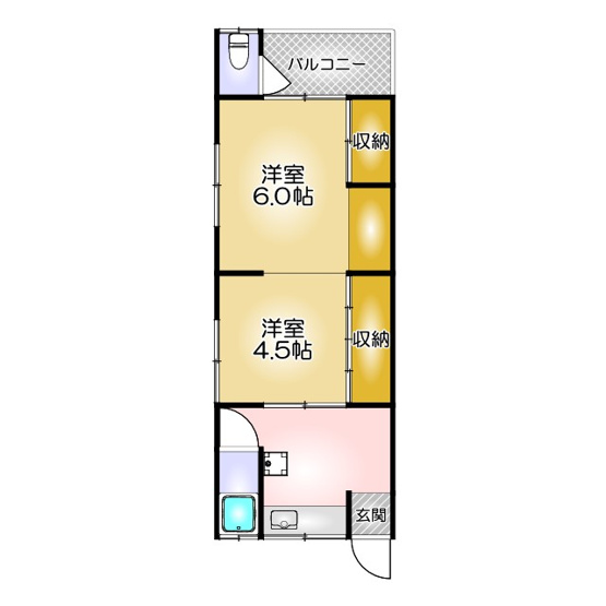 【間取り】 | 高取山町アパート（1丁目5-17）